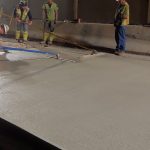 Concrete Flatwork on rapid set road repair